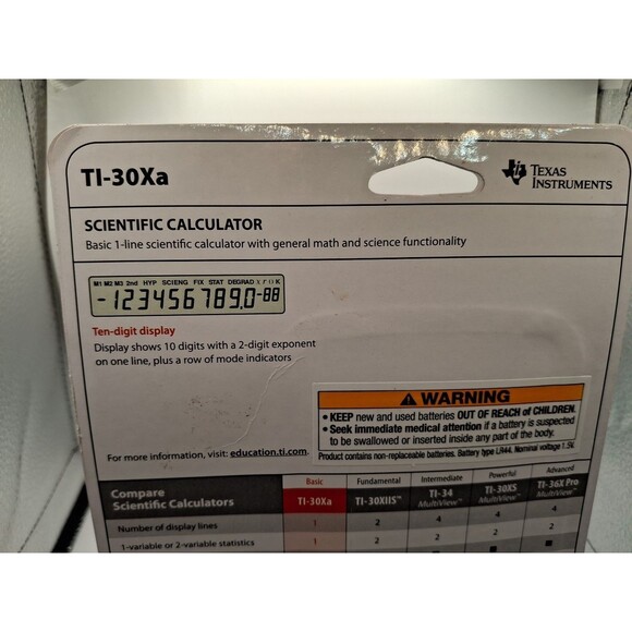 Texas Instruments TI-30Xa Scientific Calculator - Picture 7 of 8